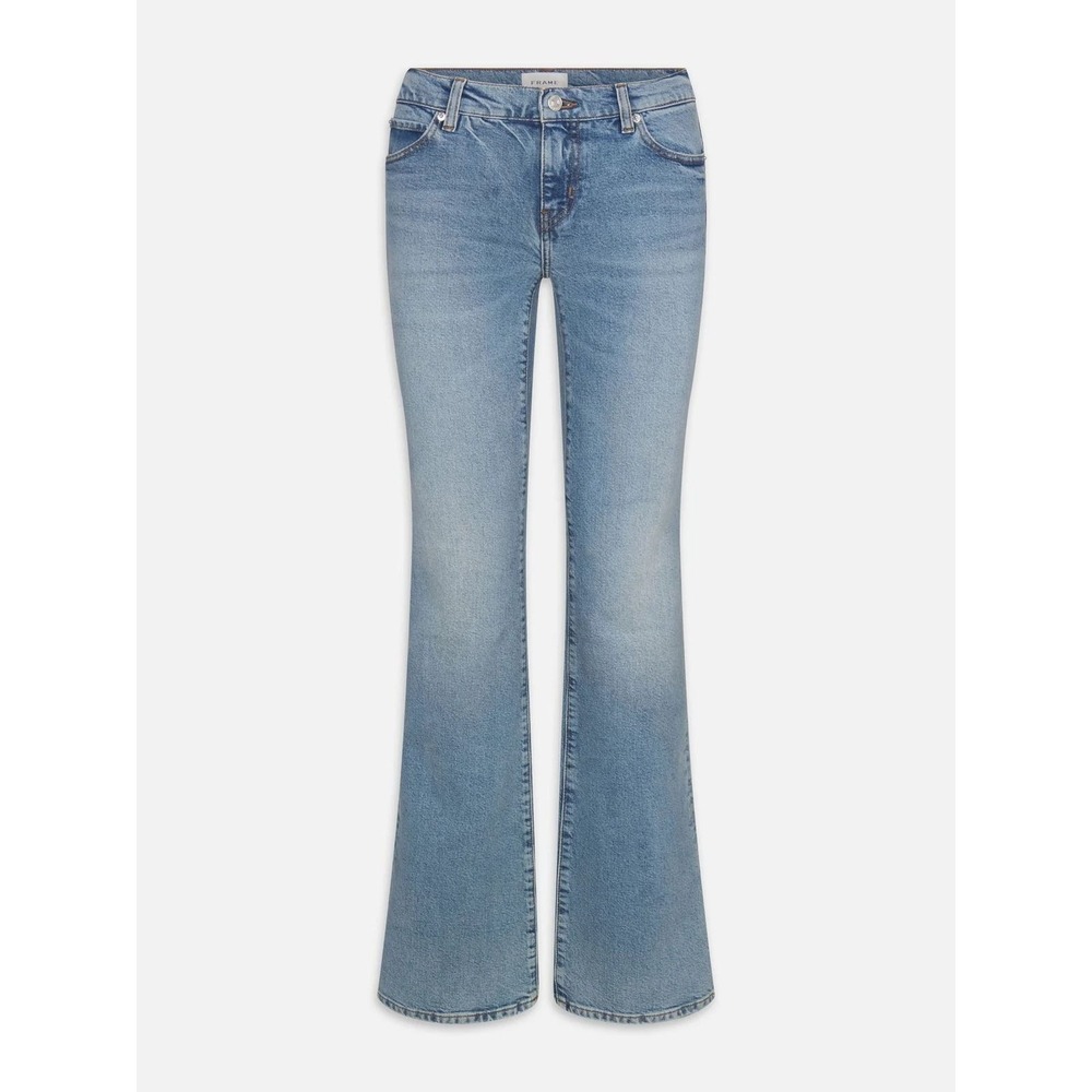 Frame The Rodeo Low Rise Bootcut Jeans Light Indigo Blue Size 28 NWT - Picture 2 of 5